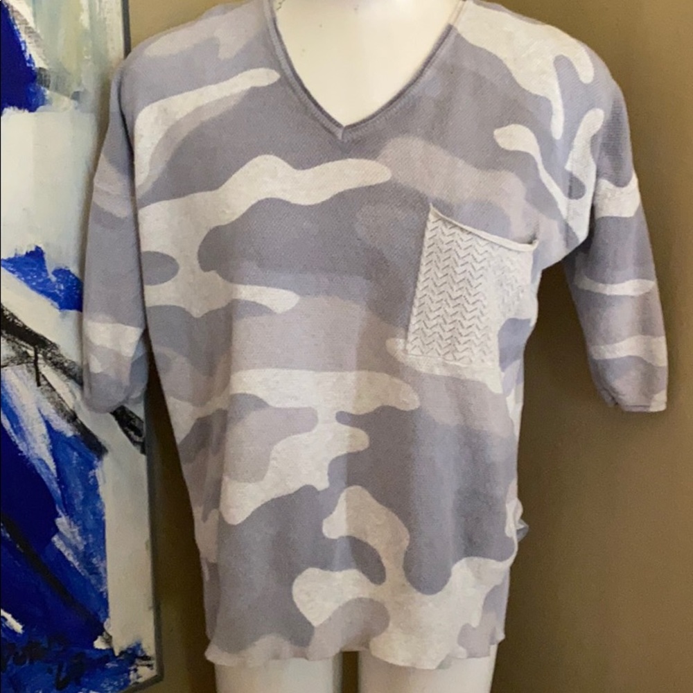 Women’s camo lightweight sweater